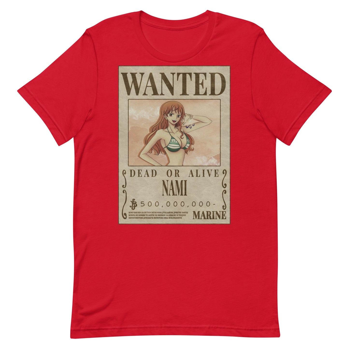 Nami Wanted Poster T Shirt