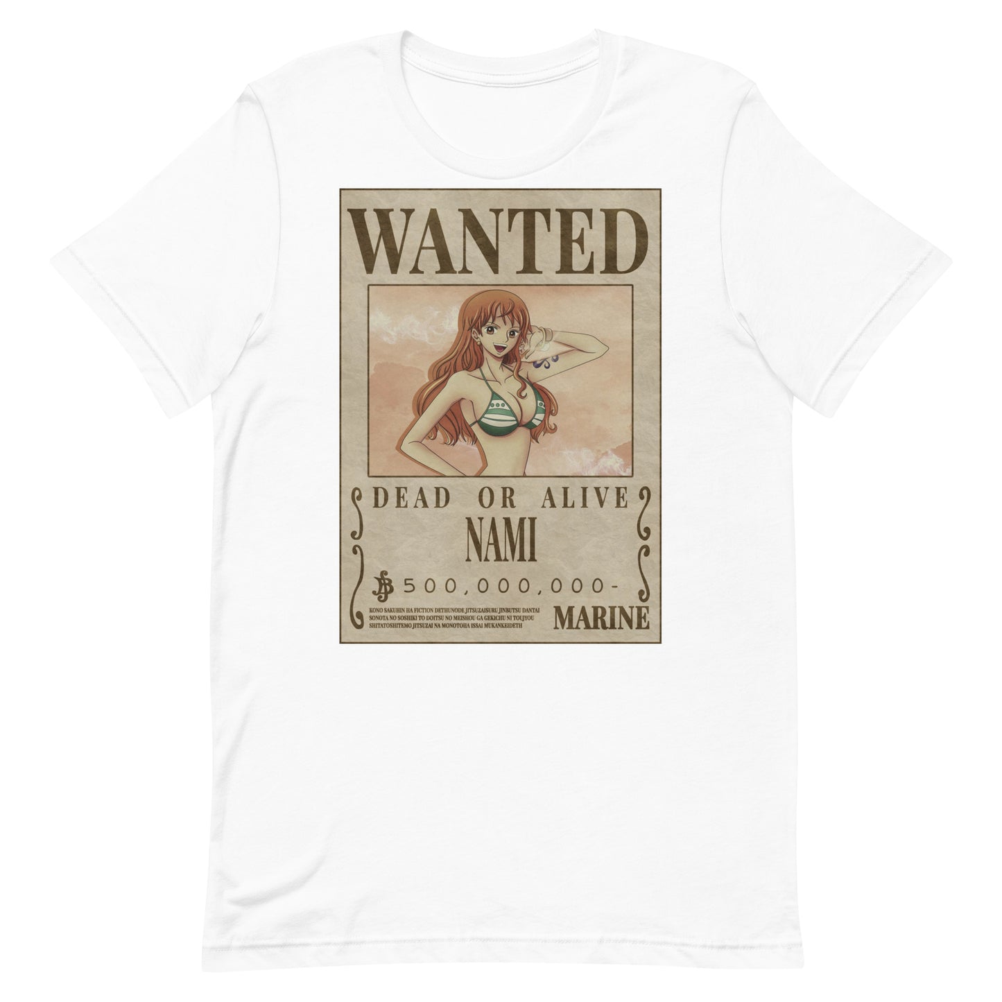 Nami Wanted Poster T Shirt